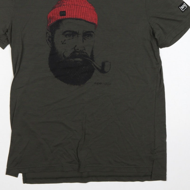 Additional view of super.natural Men's Black M Graphic Print Crew Neck T-Shirt
