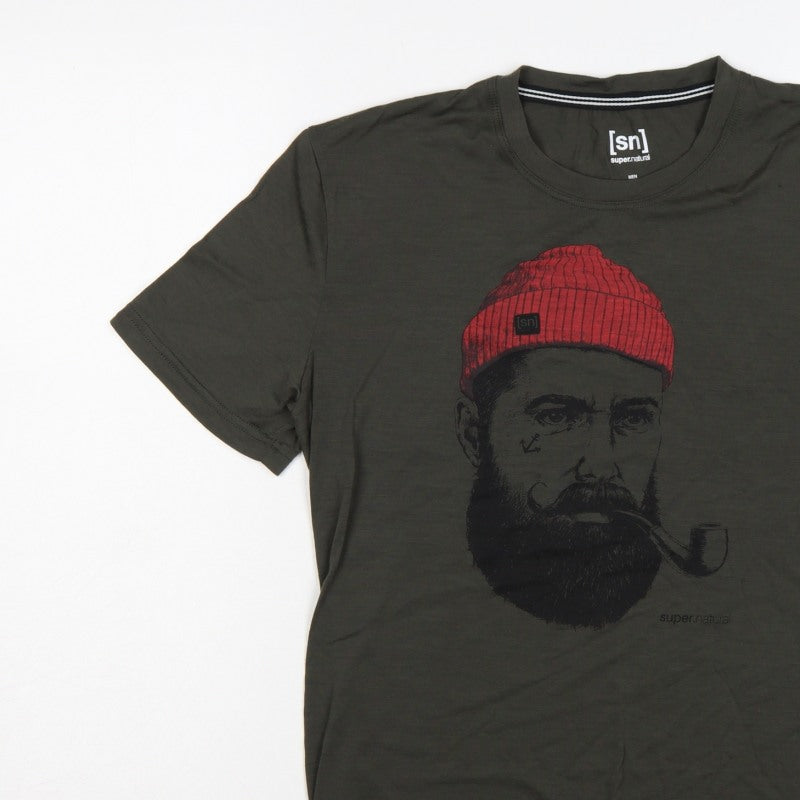 Additional view of super.natural Men's Black M Graphic Print Crew Neck T-Shirt