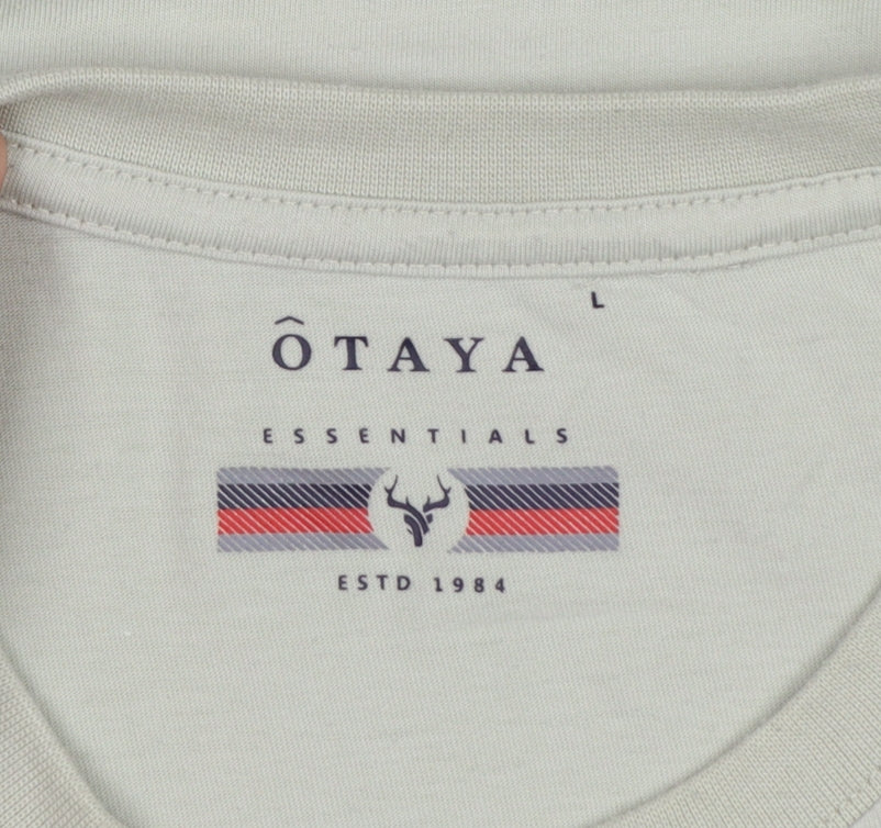 Additional view of O'Taya Men's Green L Graphic Success Long Sleeve Crew Neck T-Shirt
