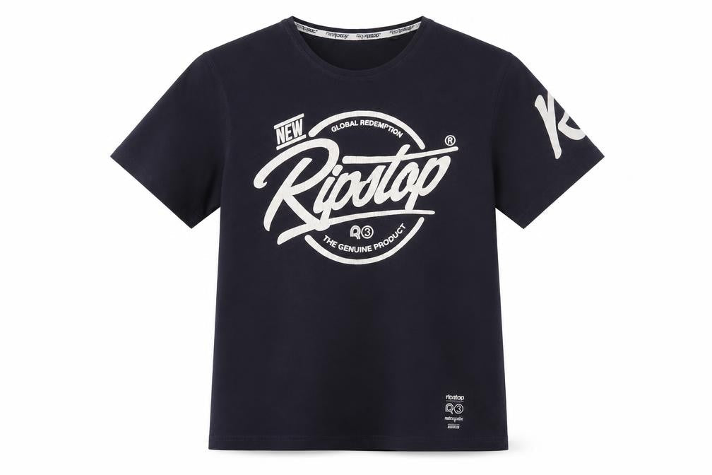 Ripstop Boys Blue 12-13 Years Basic Graphic Logo Cotton T-Shirt