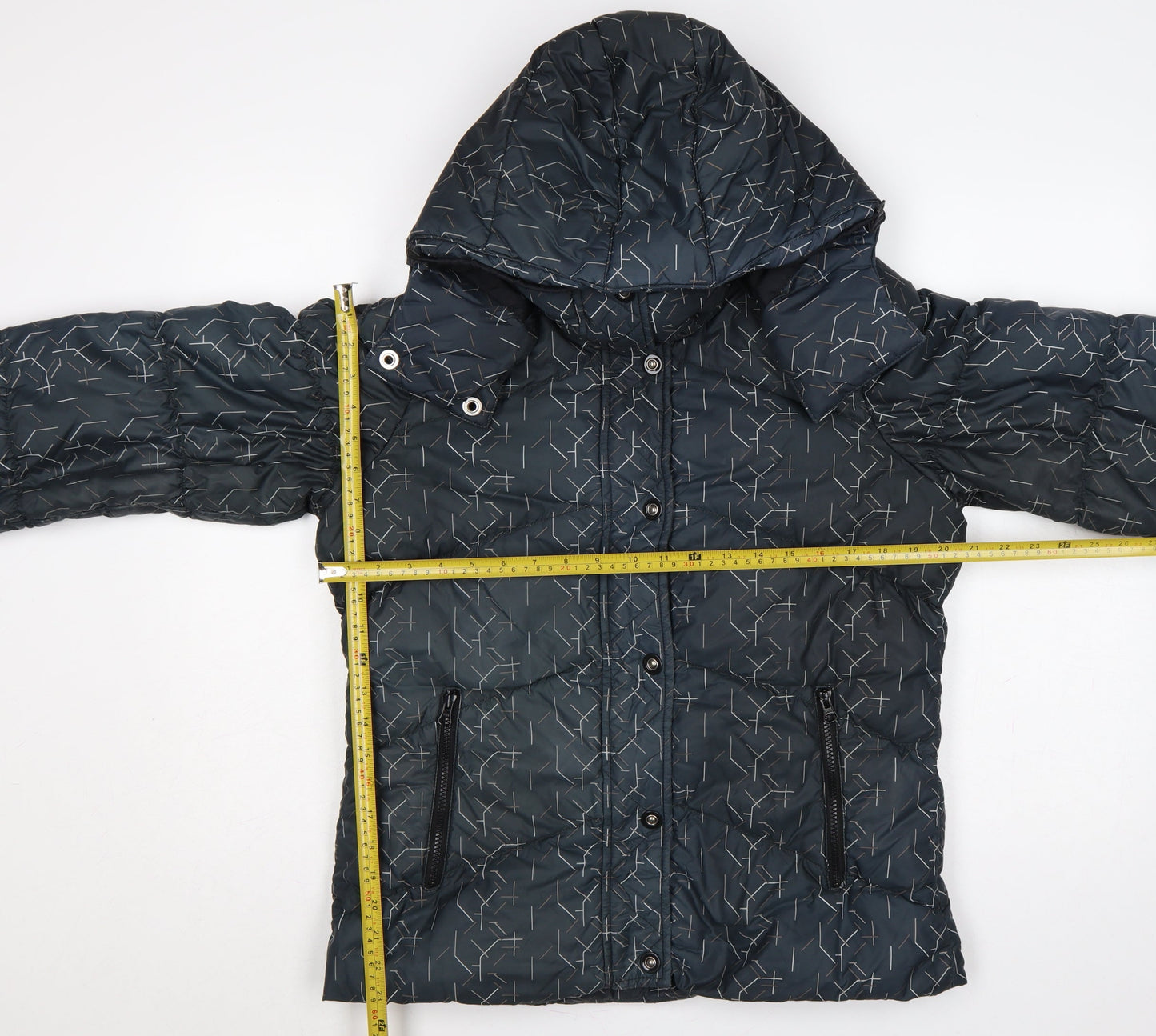 Nike Women’s Blue M Hooded Quilted Down Puffer Jacket