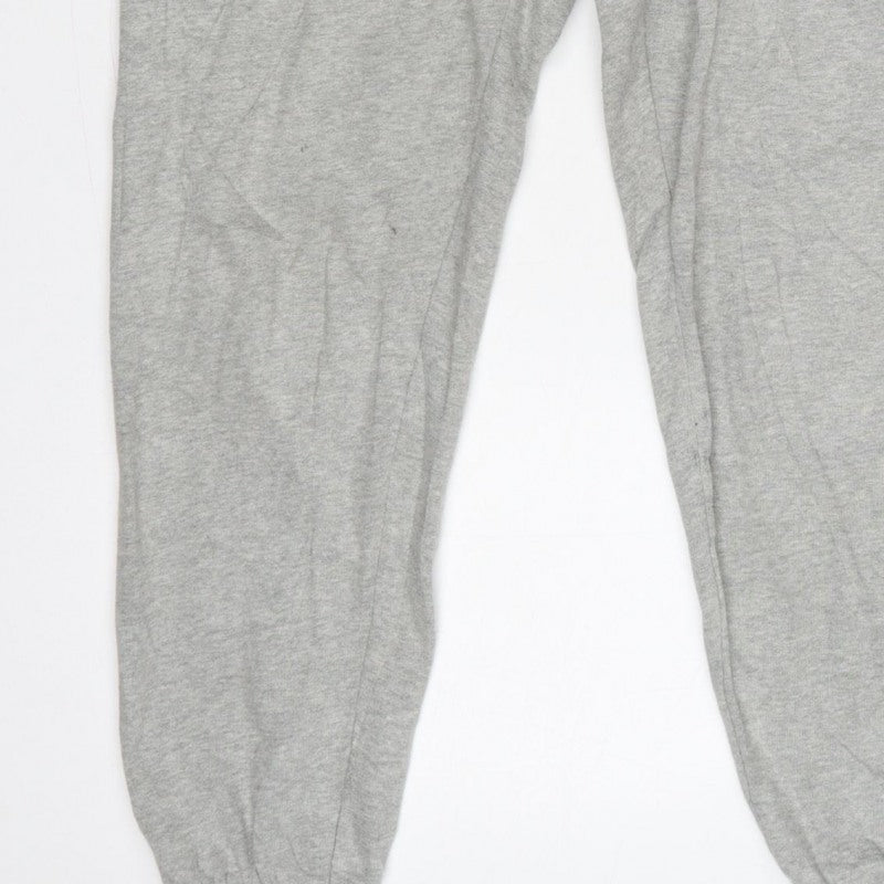 Gap Women Grey S Logo Jogger Sweatpants Elastic Waist Drawstring