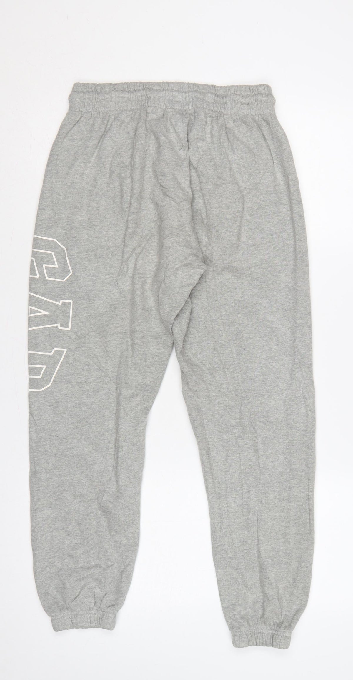 Gap Women Grey S Logo Jogger Sweatpants Elastic Waist Drawstring