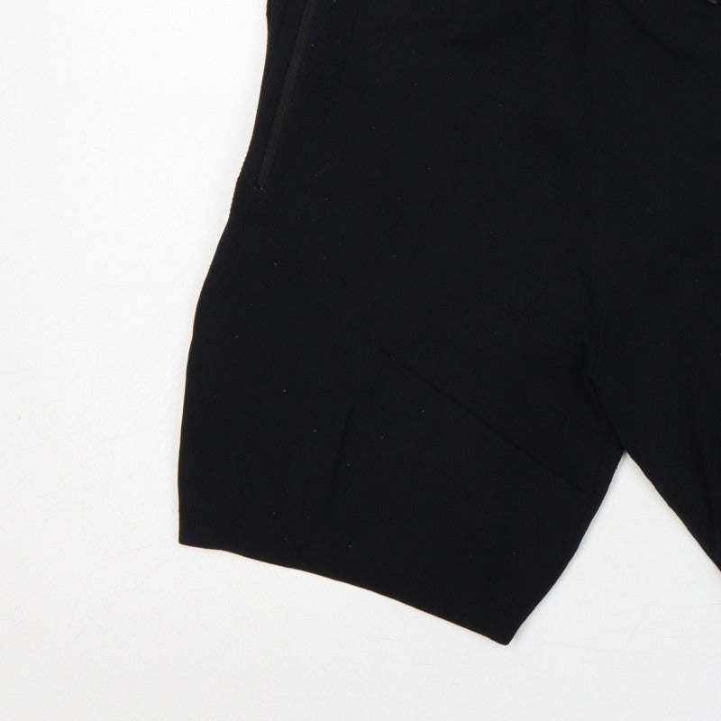 Gymshark Men’s Black M Sweat Gym Training Drawstring Zip Pocket Shorts
