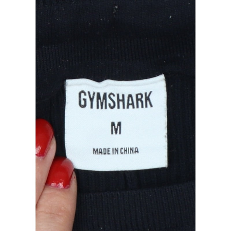 Gymshark Men’s Black M Sweat Gym Training Drawstring Zip Pocket Shorts