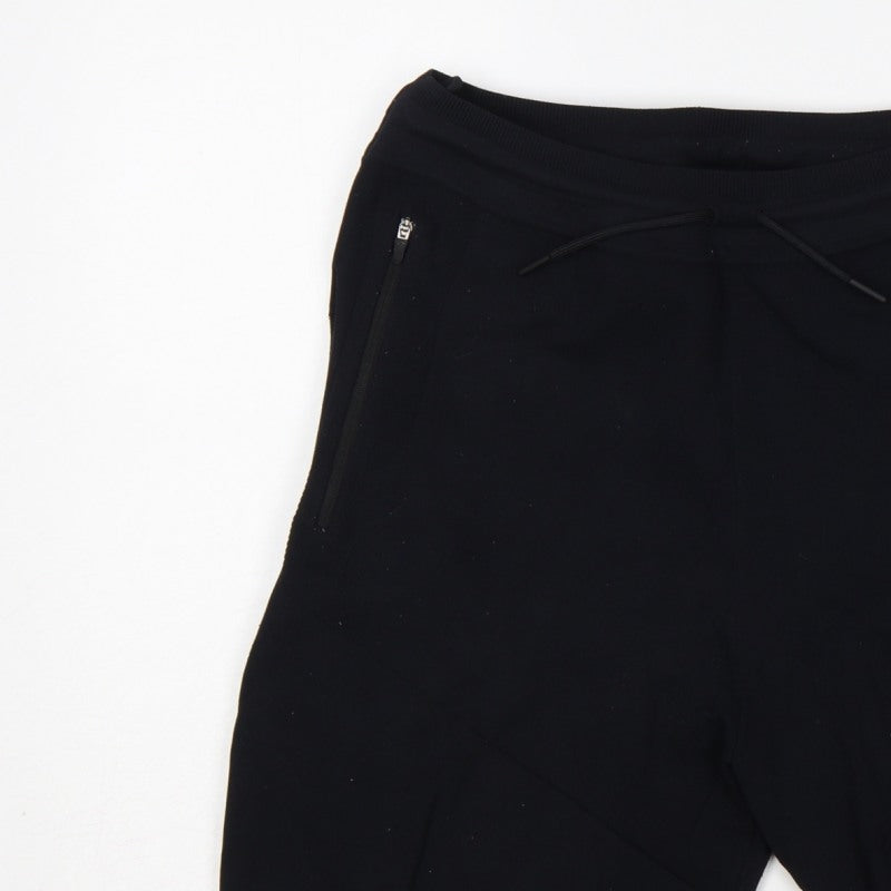 Gymshark Men’s Black M Sweat Gym Training Drawstring Zip Pocket Shorts