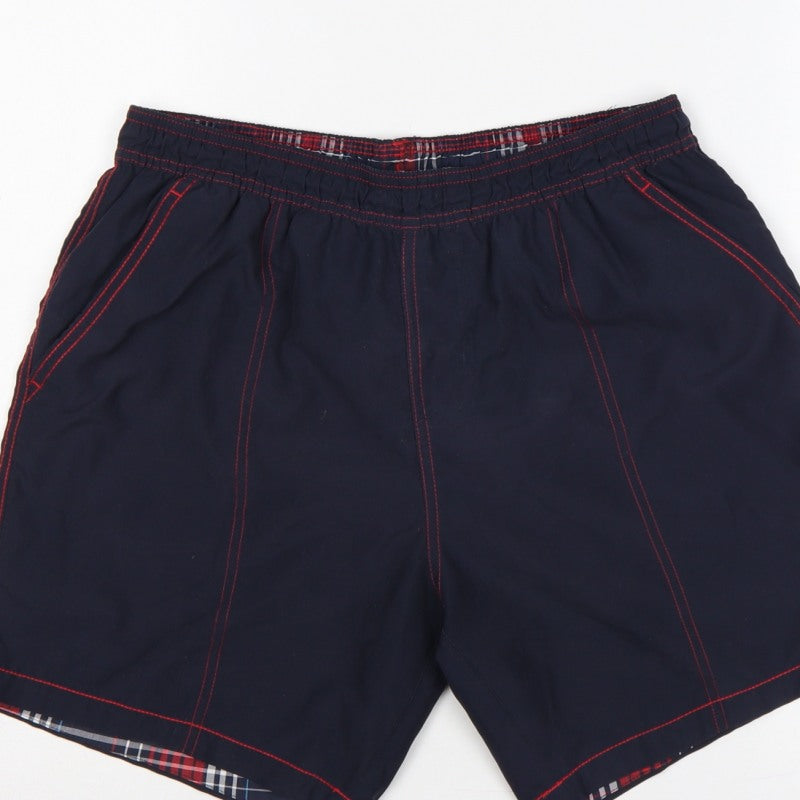 Additional view of Speedo Men’s Blue L Swim Shorts Elastic Waist Pockets
