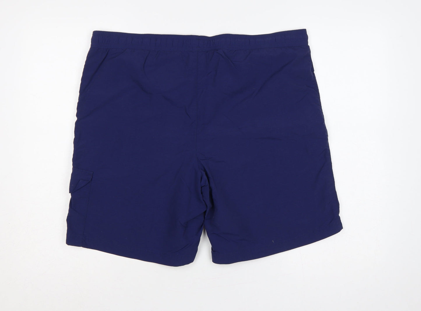 adidas Men’s Blue M Swim Shorts 3 Stripe Drawstring Lined