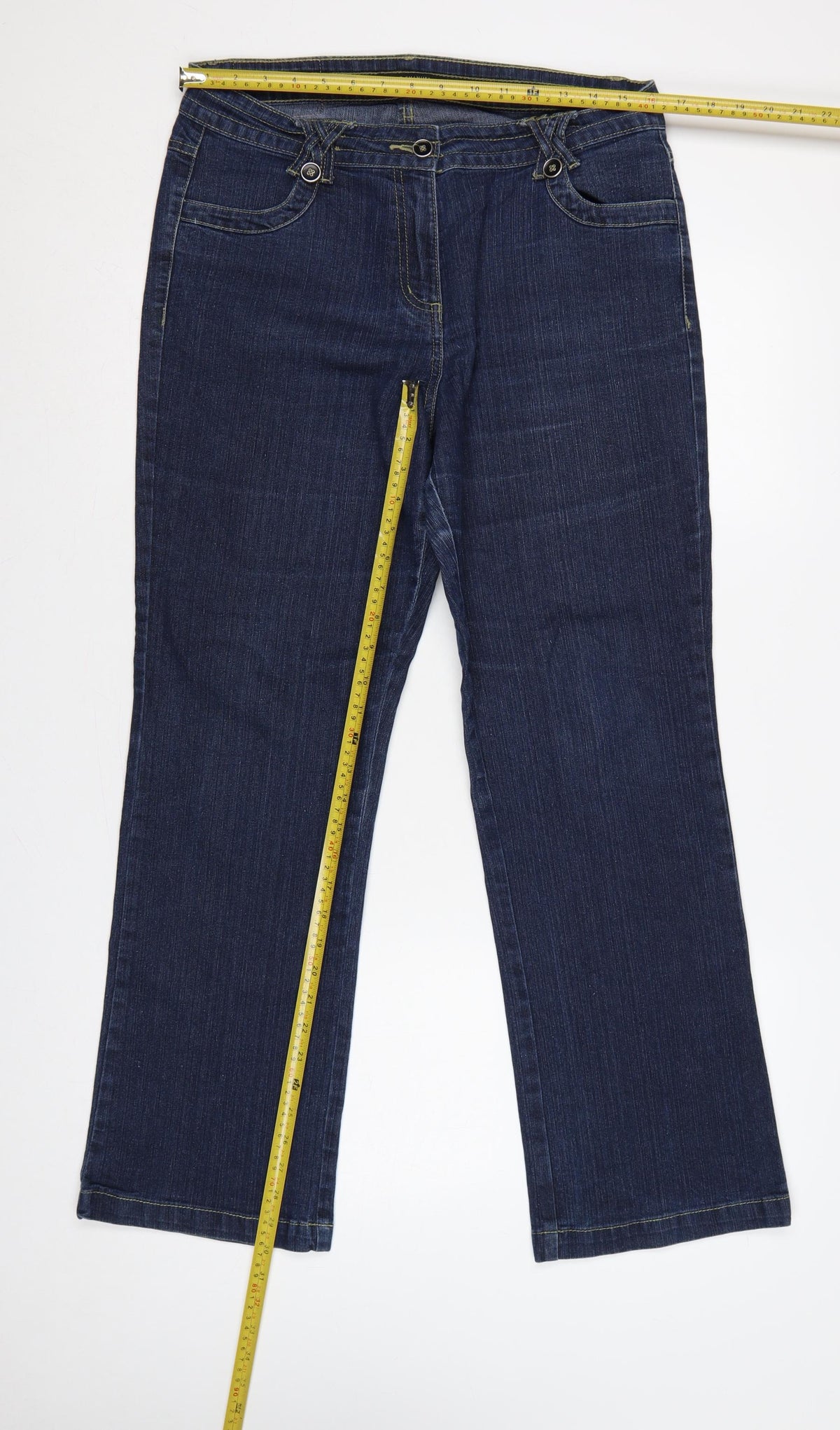 David Emanuel Women’s Blue Size 14 Dark Wash Bootcut Jeans