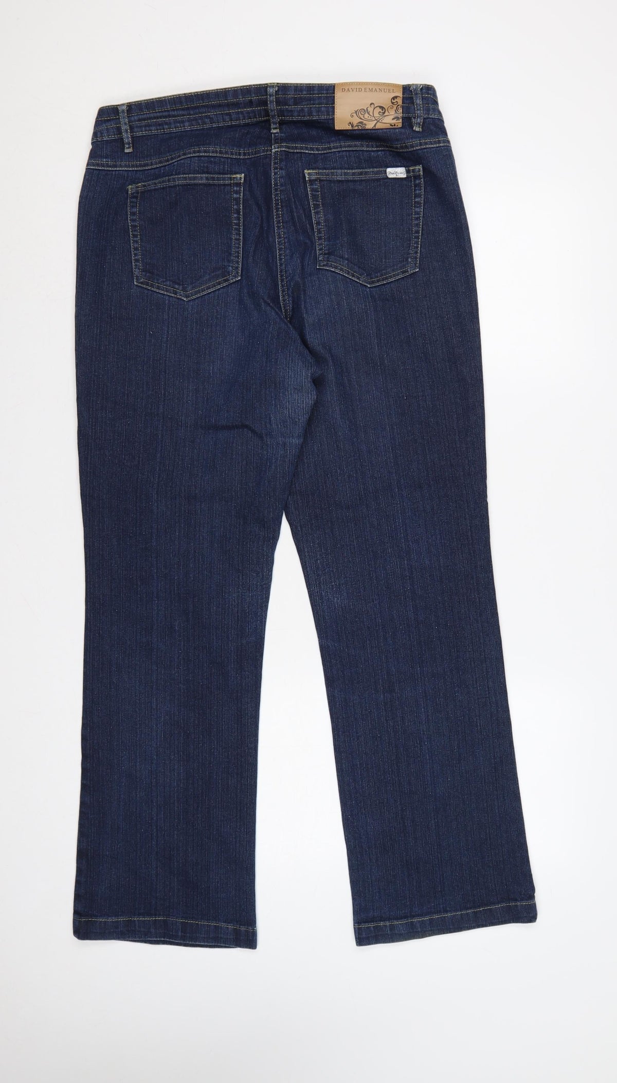 David Emanuel Women’s Blue Size 14 Dark Wash Bootcut Jeans