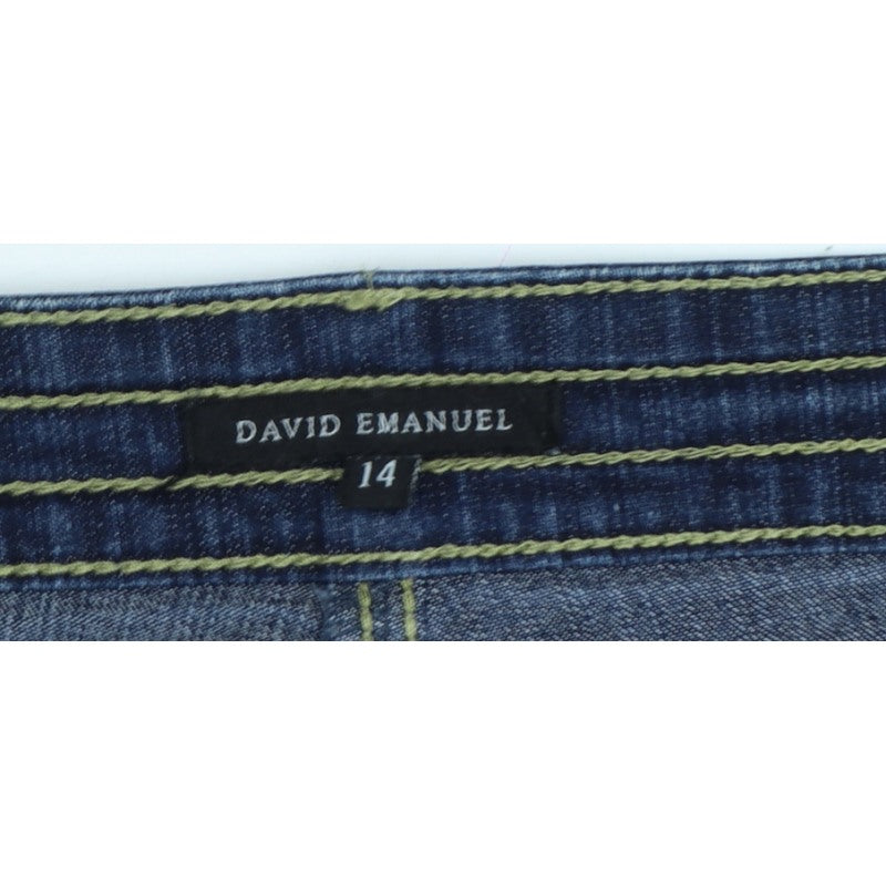 David Emanuel Women’s Blue Size 14 Dark Wash Bootcut Jeans