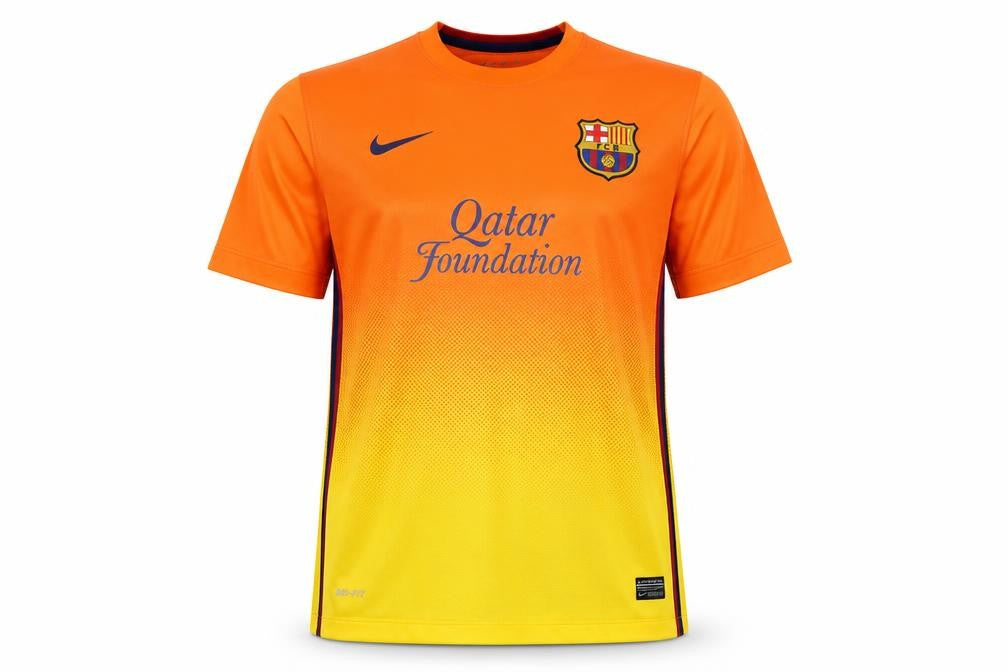 Nike Mens XL Barcelona 2012-13 Away Football Jersey Multicoloured