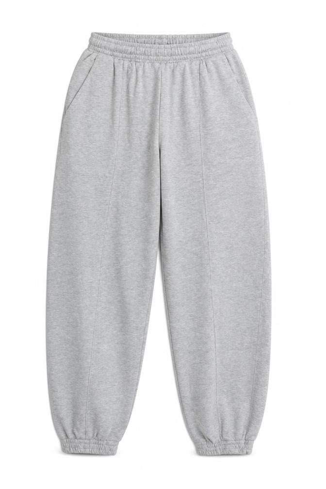 H&M Women Grey Size S Fleece Jogger Sweatpants Elastic Waist Pockets