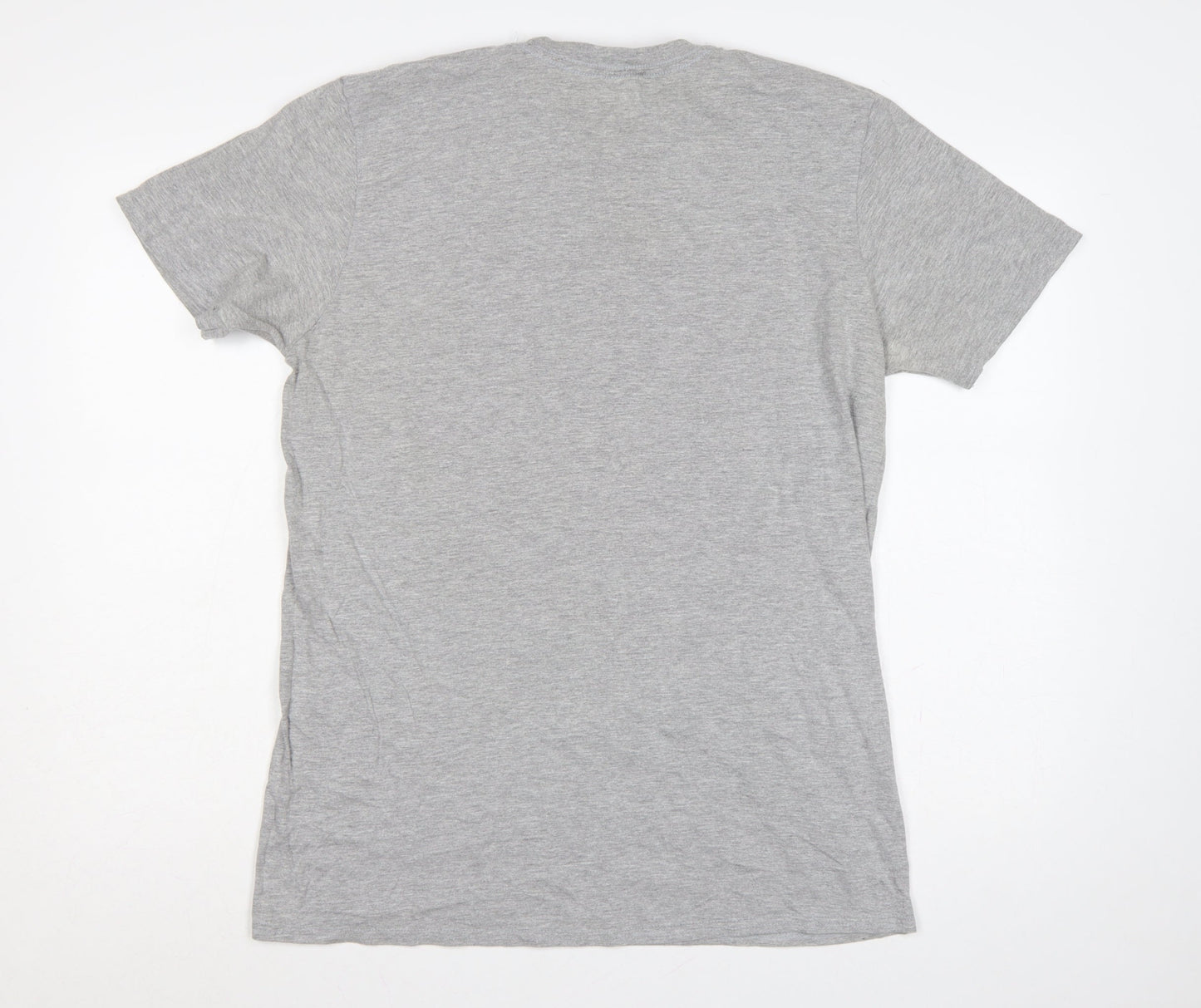 Missguided Women Grey UK 14 Barbie Graphic Crew Neck Stretch T-Shirt