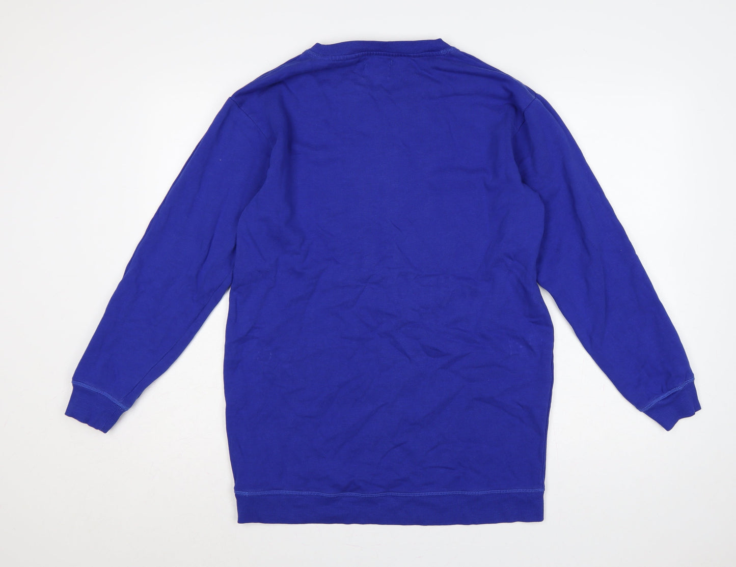 Next Women Blue UK 6 California Oranges Graphic Print Crew Sweatshirt