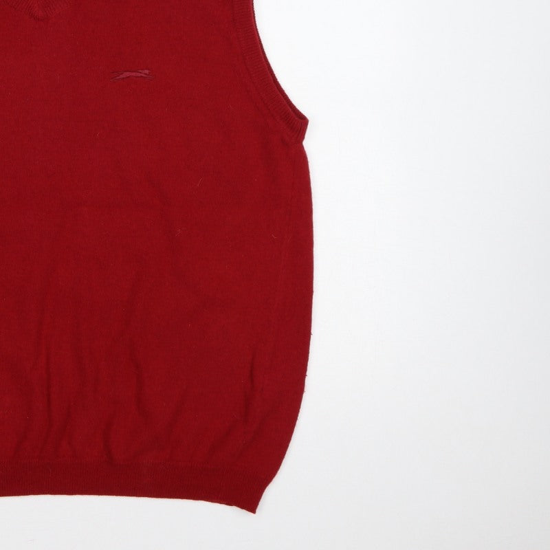 Additional view of Slazenger Golf Men’s Red XL V-Neck Knit Sleeveless Jumper Vest