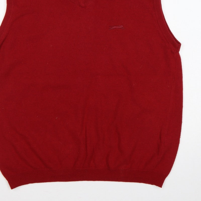 Additional view of Slazenger Golf Men’s Red XL V-Neck Knit Sleeveless Jumper Vest