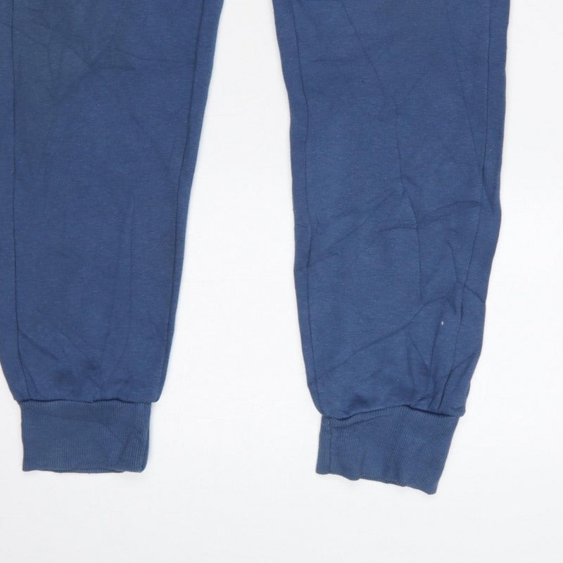 Additional view of McKenzie Men’s Blue M Logo Cuffed Drawstring Jogger Sweatpants