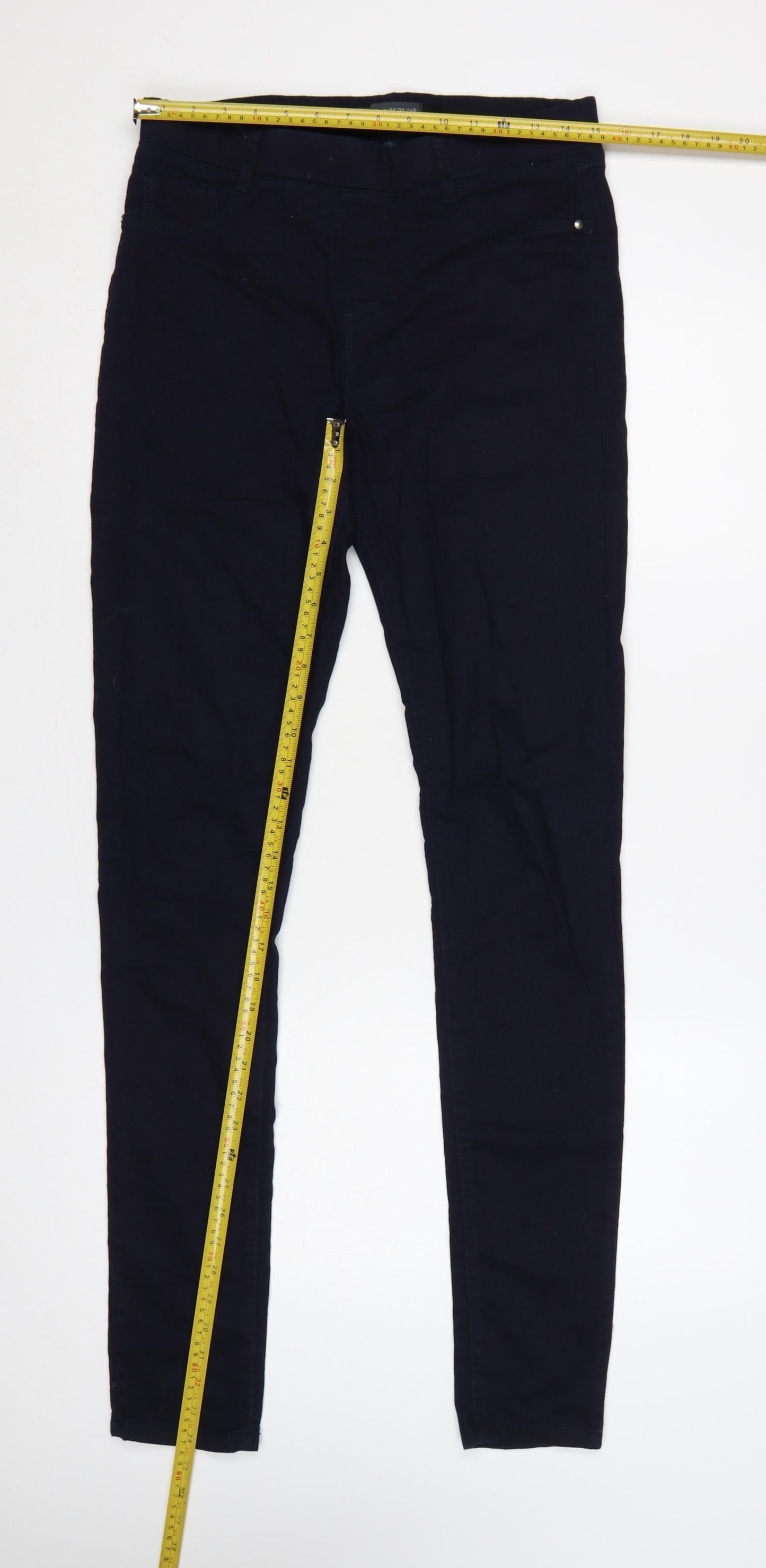 Dorothy Perkins Women Black Size 12 Stretch Denim Jeggings Pockets