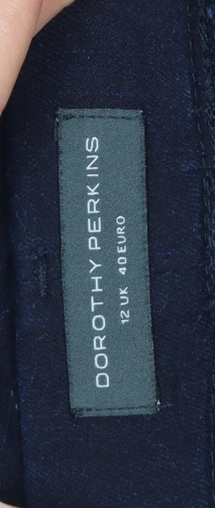 Dorothy Perkins Women Black Size 12 Stretch Denim Jeggings Pockets