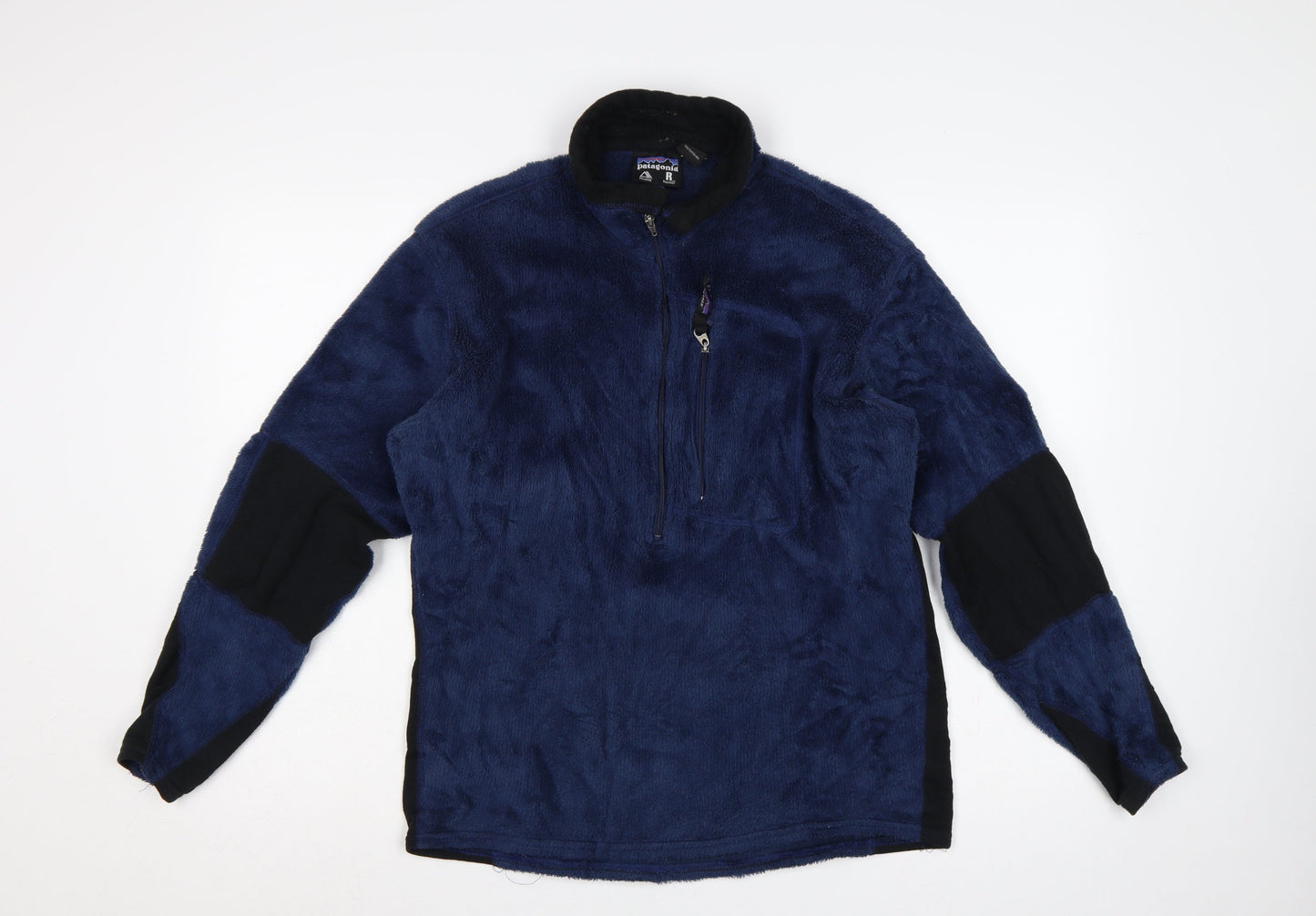 Patagonia Men’s Blue M Polartec 1/4 Zip Fleece Pullover Outdoor