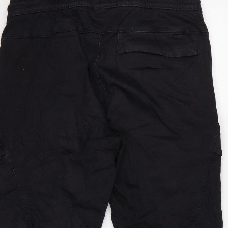 Additional view of Pull&Bear Men’s Black M Cargo Jogger Trousers Drawstring