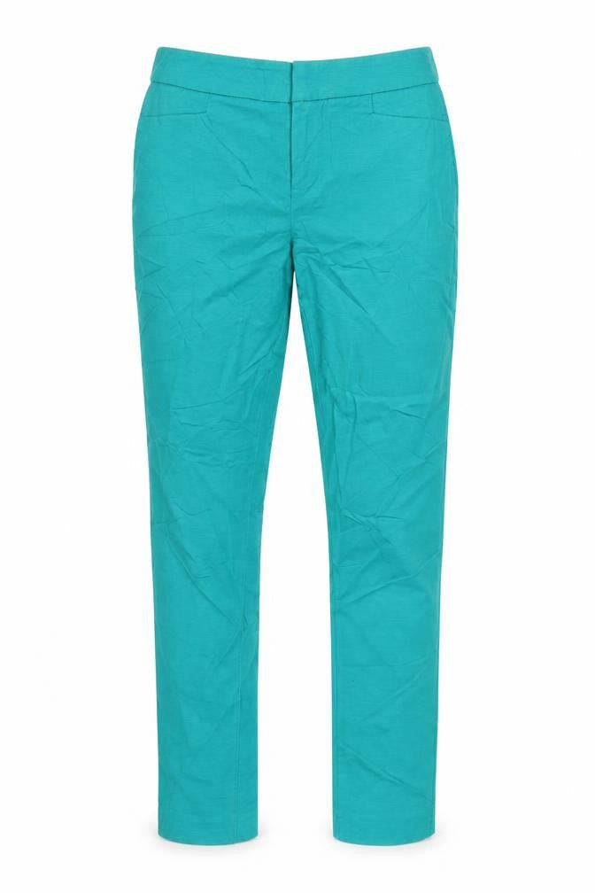 Ecru Women’s Blue UK 8 Slim Tapered Cotton Trousers