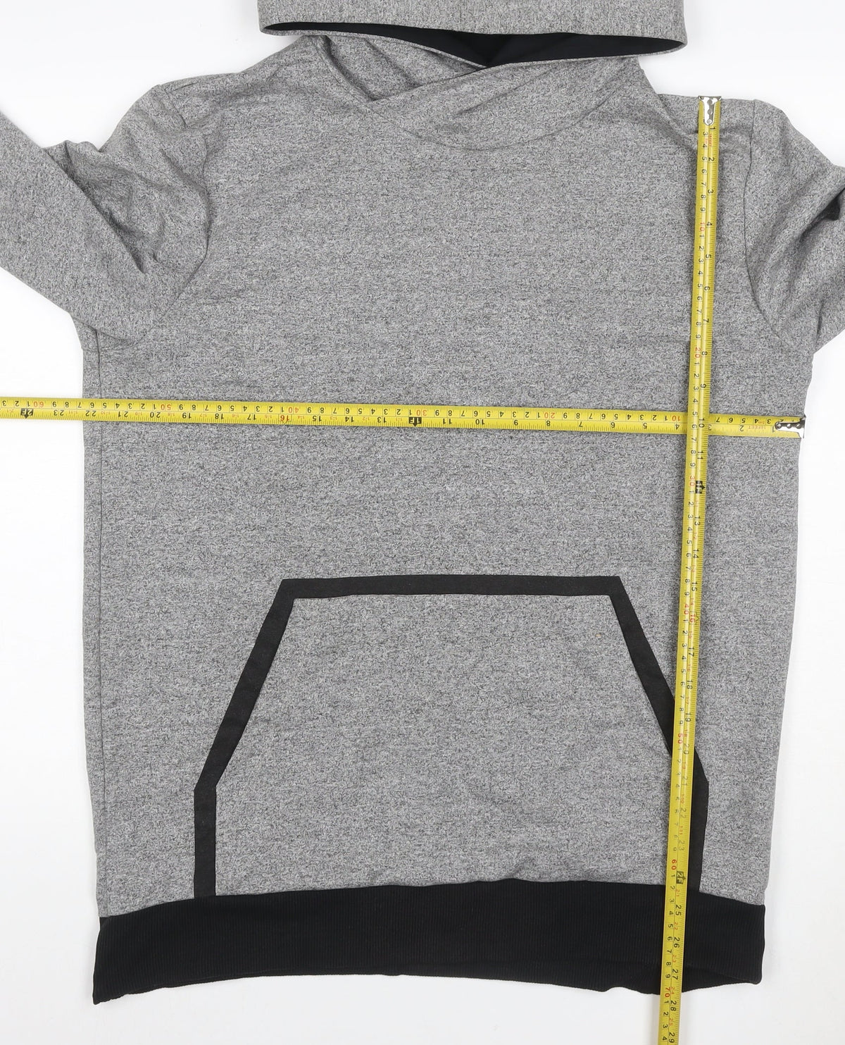 Brand and care label for Jack & Jones Core Men's Grey XL Pullover Hoodie Kangaroo Pocket