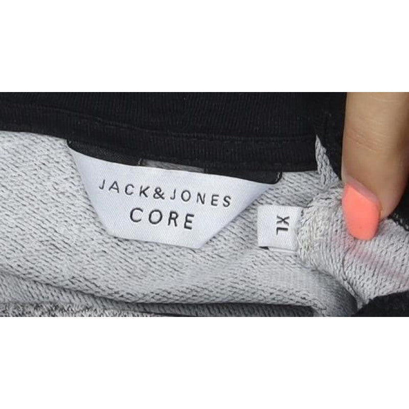 Additional view of Jack & Jones Core Men's Grey XL Pullover Hoodie Kangaroo Pocket