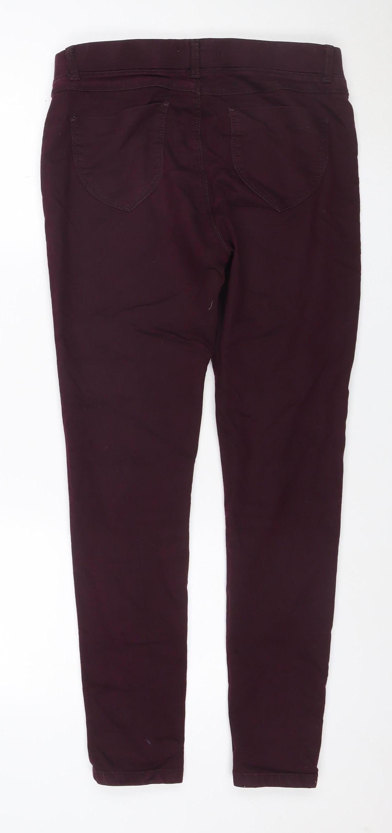 DP Denim Women’s Purple Size 12 Short Stretch Straight Jeans
