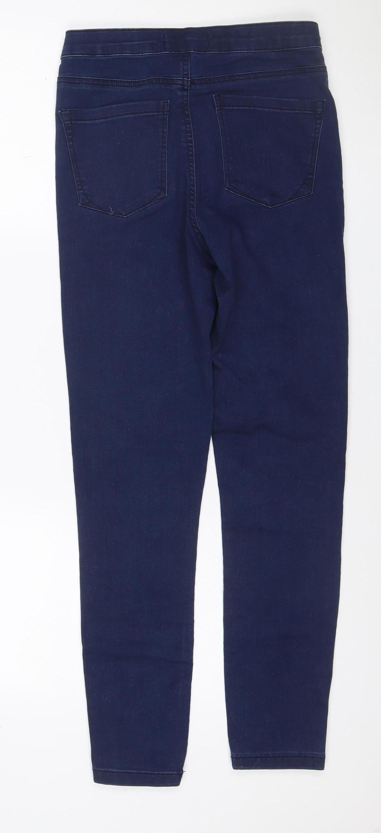 Denim Co Women's Blue UK 10 Skinny Mid Rise Stretch Jeans
