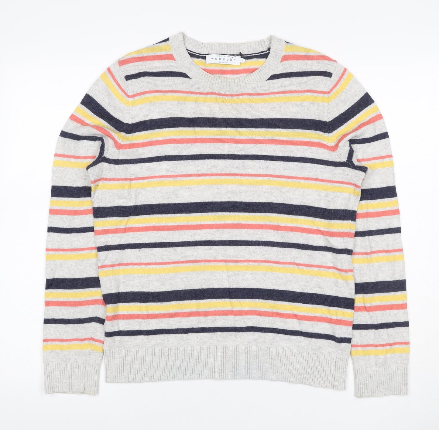 Weekend by John Lewis Women’s Multicoloured Stripe Jumper UK 12 Knit