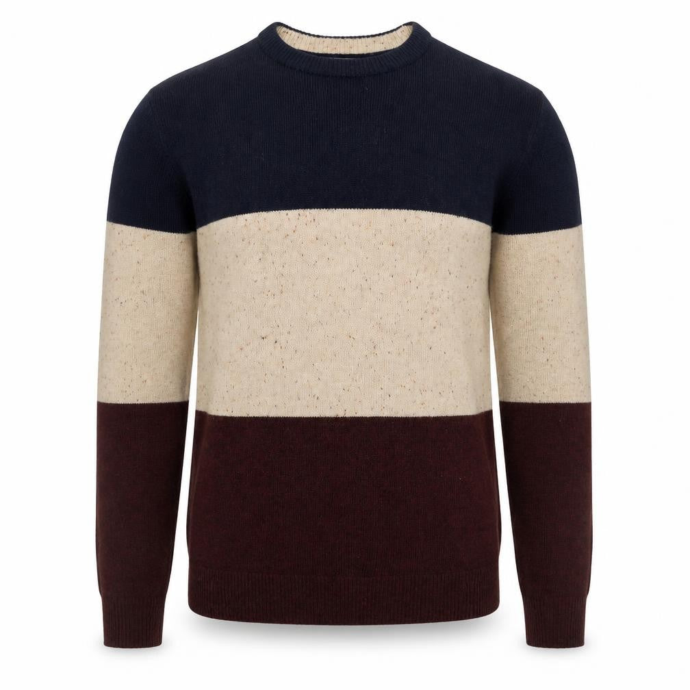 Next Men's Multicoloured M Crew Neck Colour Block Knit Pullover Jumper