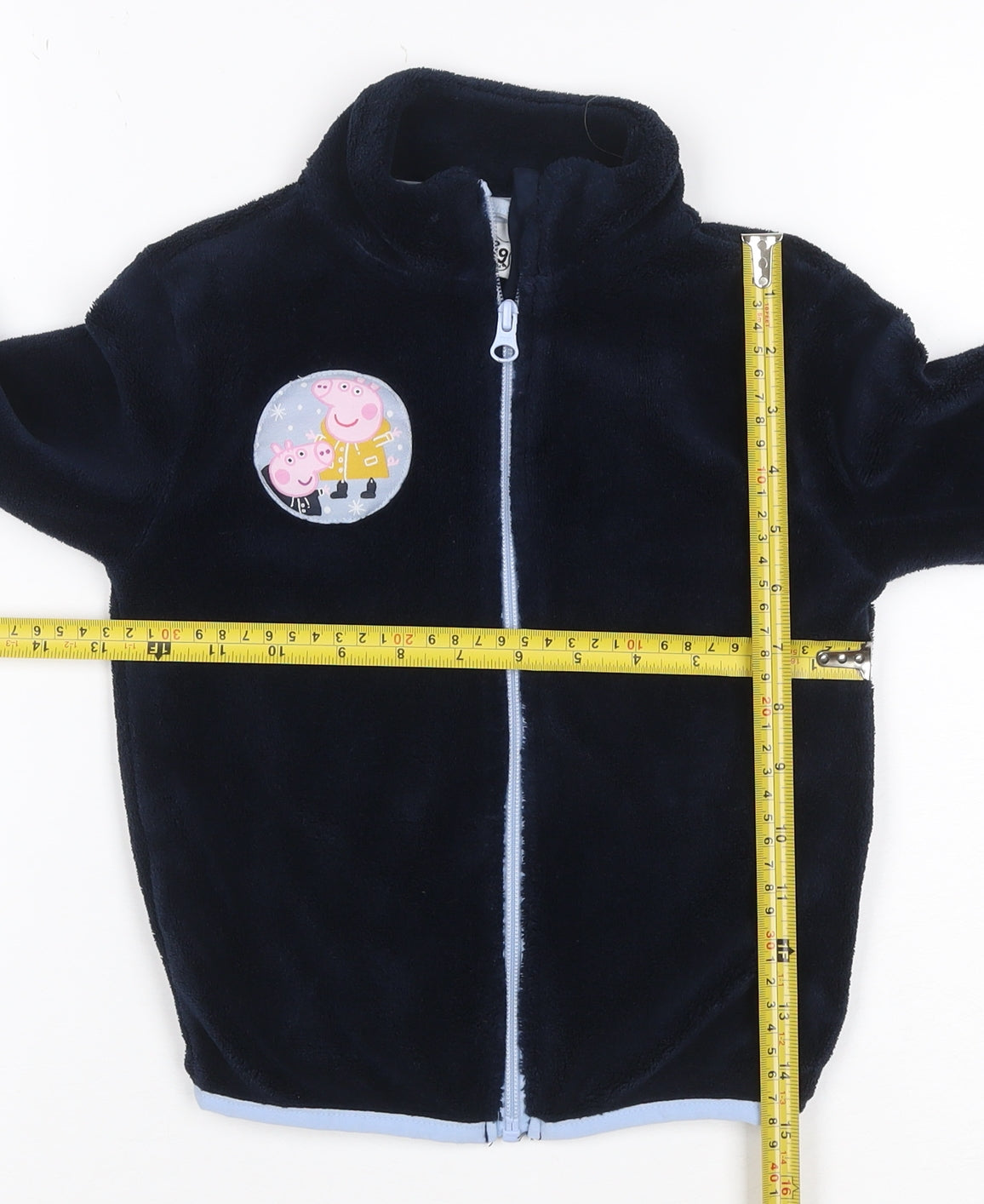 Peppa Pig Boys Navy Fleece Zip Jacket 2-4 Years George & Peppa