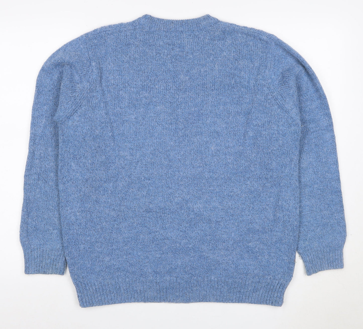J. Frazer Women’s Blue Cable Knit Crew Neck Jumper Size 16