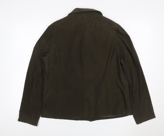 Next Women’s Brown UK 16 Single-Breasted Lined Stretch Blazer
