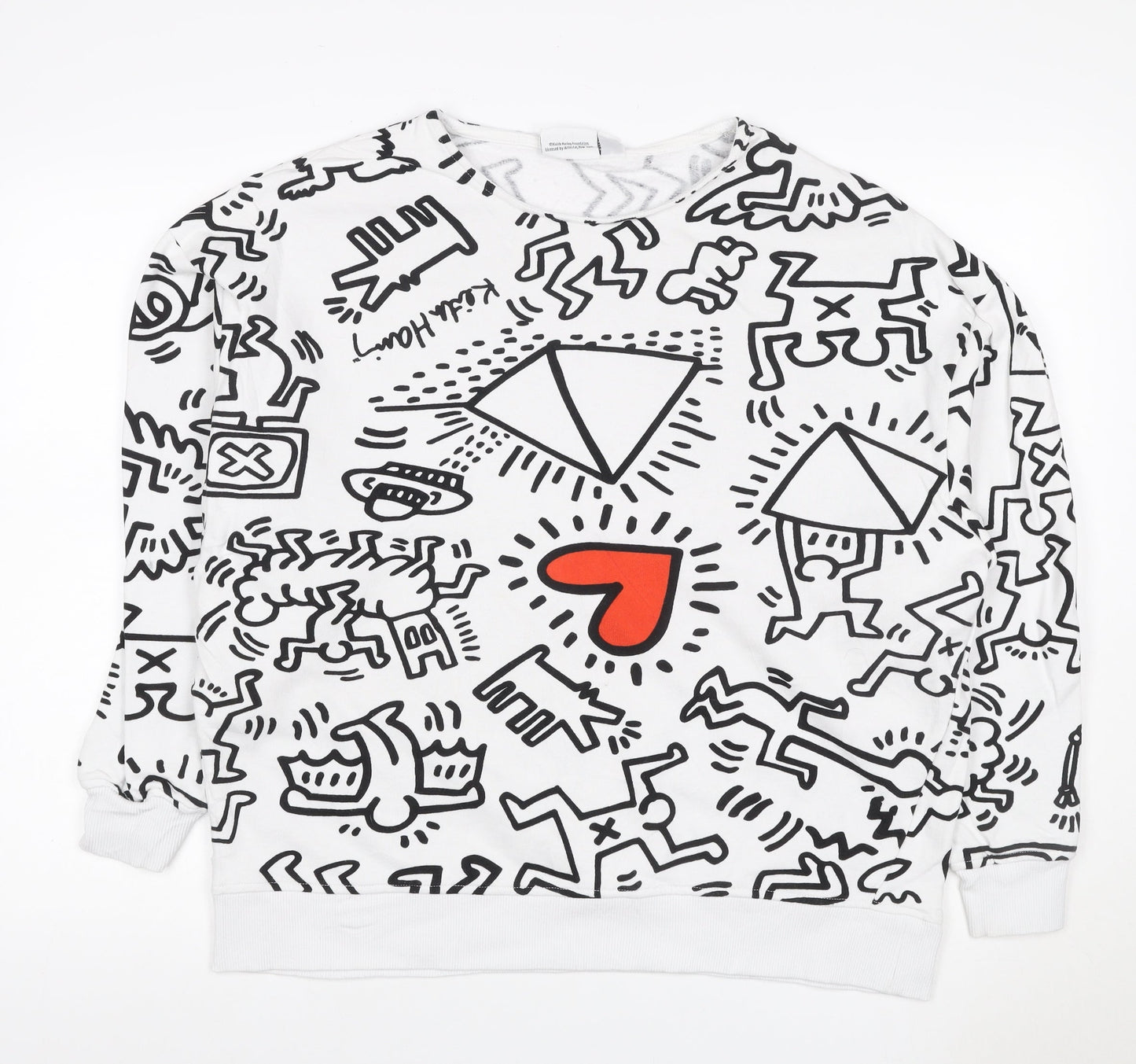 Keith Haring Women’s Multicoloured Graphic Print Sweatshirt M UK 12/14
