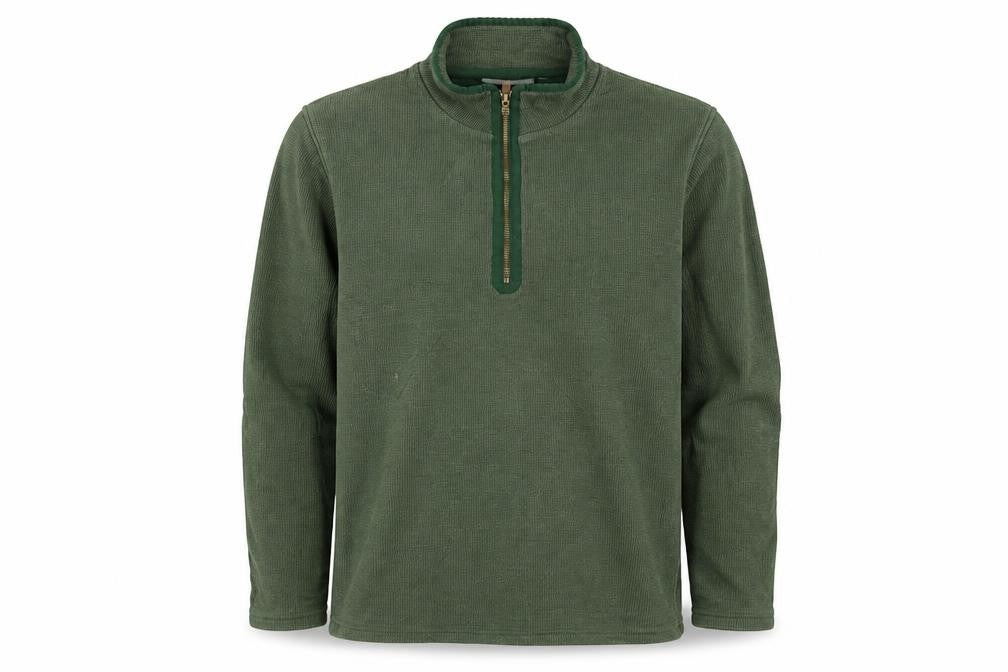 Mountain Warehouse Men’s Green L 1/4 Zip High Neck Sweatshirt