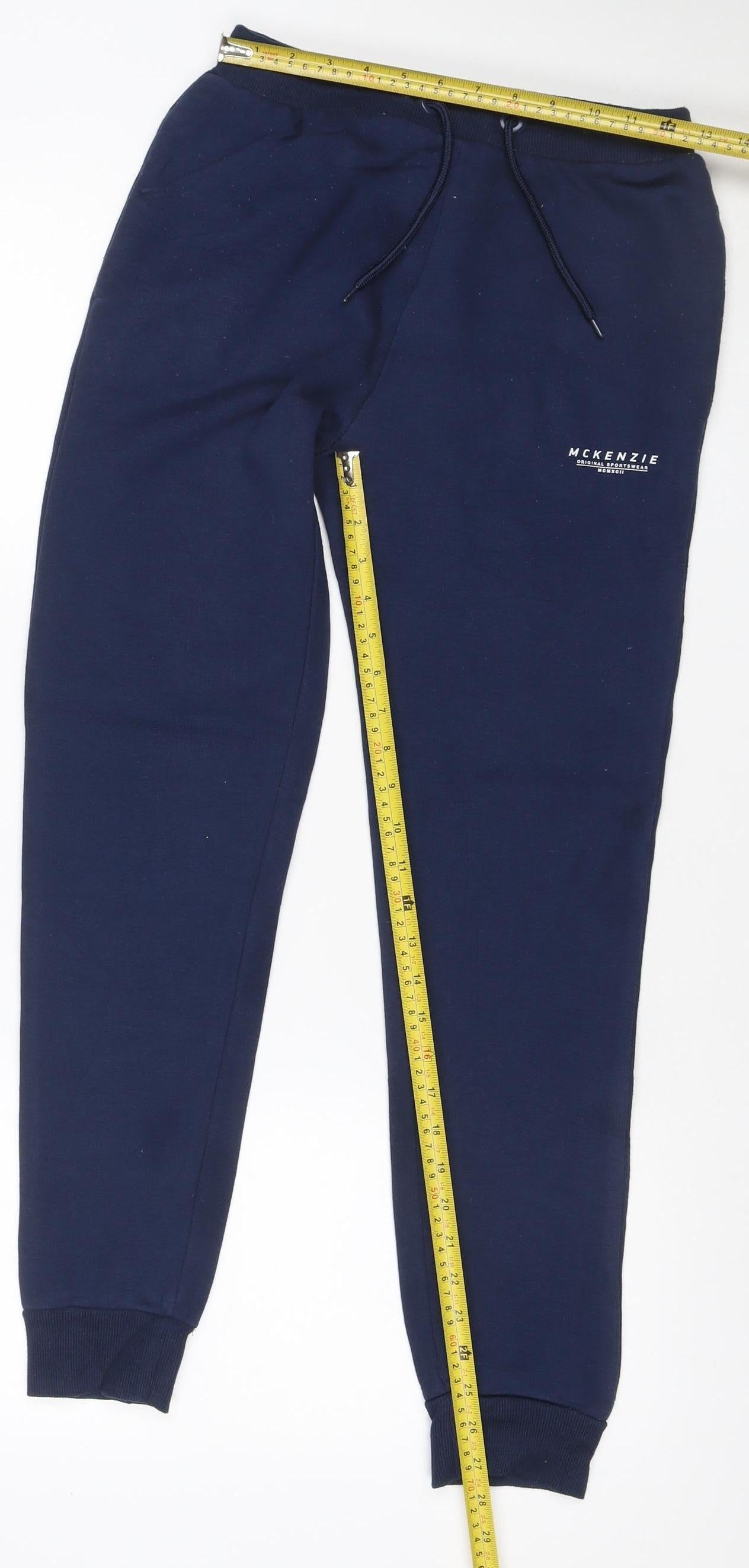 McKenzie Teens Blue 158 Fleece Jogger Track Pants Drawstring