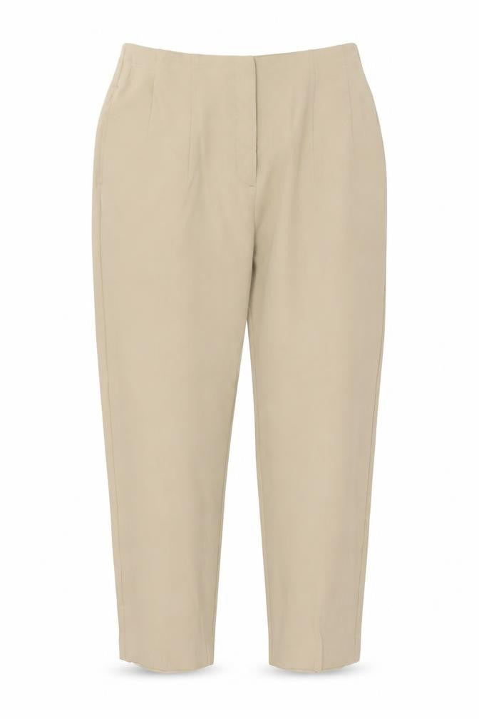 Marks & Spencer Collection Women’s Beige UK 14 Regular Tapered Smart Trousers