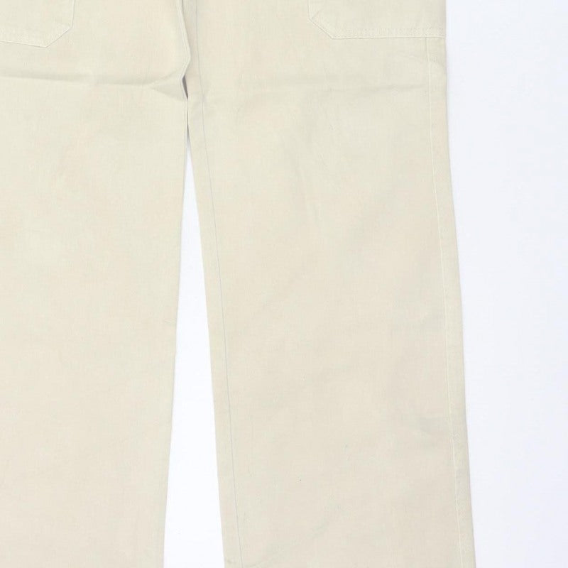 Zara Women’s Beige UK 6 Straight Leg Cargo Trousers