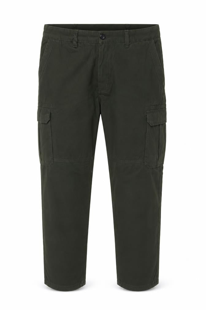 Marks & Spencer Men Green 44 Cargo Trousers 44W 31L Cotton