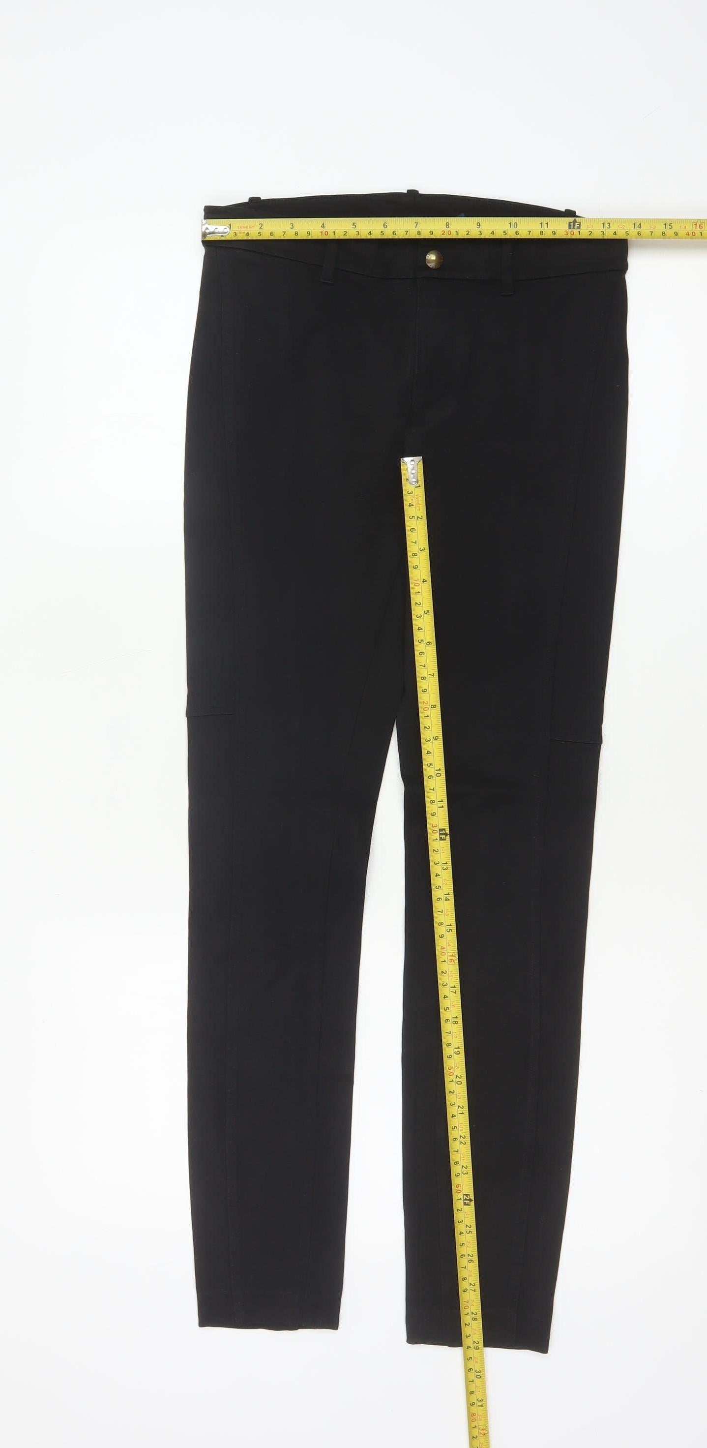 Polo Ralph Lauren Women Black Size 4 Tapered Slim Dress Trousers