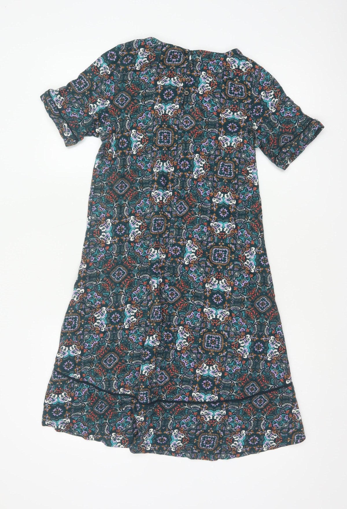 FatFace Women Multicoloured UK 6 Knee Length Floral A-Line Dress