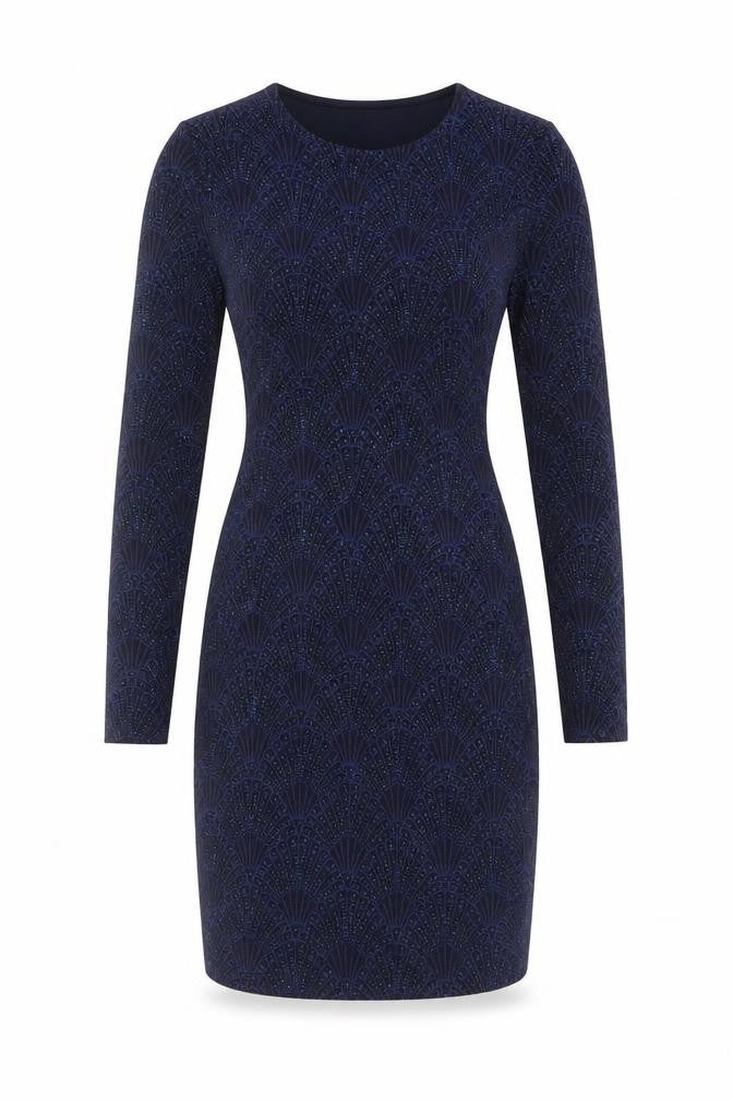 H&M Divided Women Blue UK 8 Bodycon Glitter Open Back Party Dress