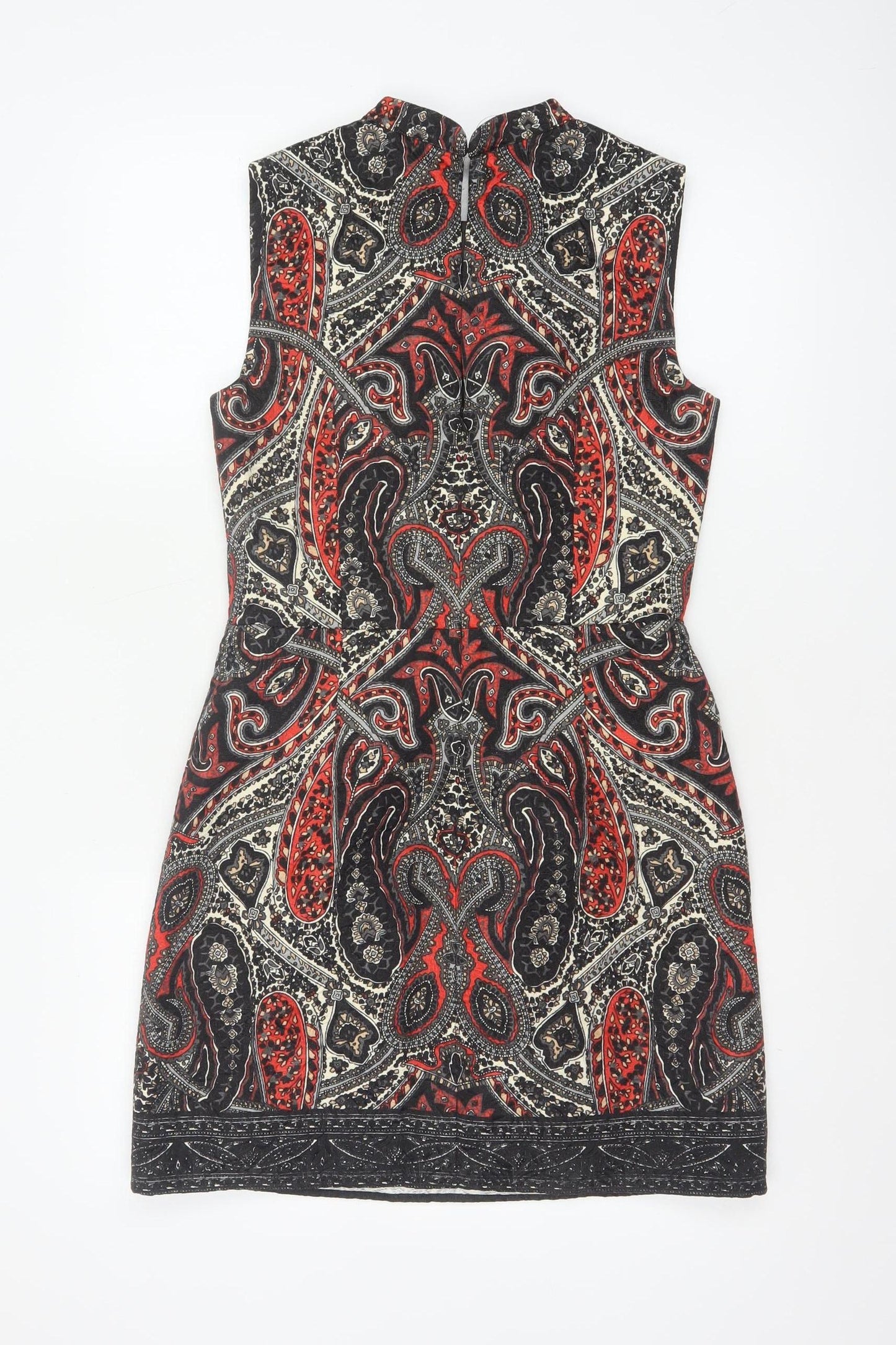 Oasis Women’s Multicoloured Paisley Sleeveless Sheath Dress UK 10