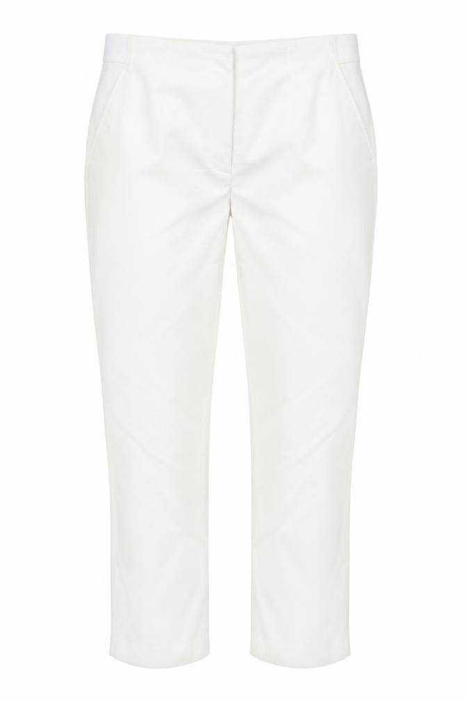 Marks & Spencer Collection Women’s Ivory Size 14 High Rise Tapered Trousers