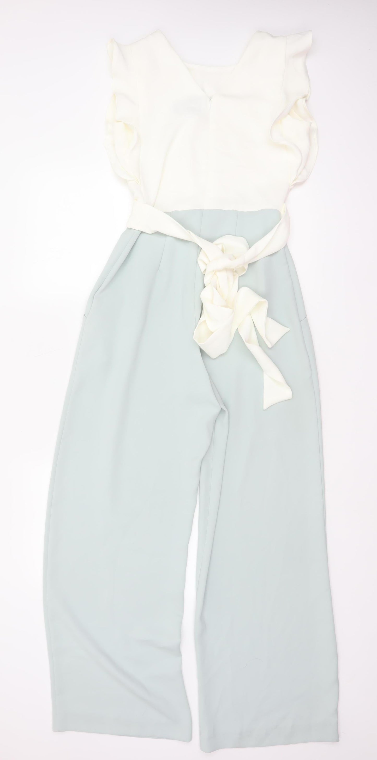 Please Eight Women’s Multicoloured UK 8 Ruffle Wide-Leg Jumpsuit