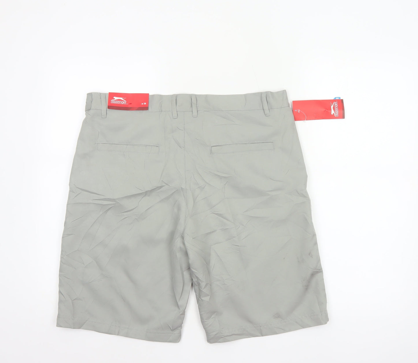Slazenger Men’s Grey L 36in Chino Shorts Lightweight New