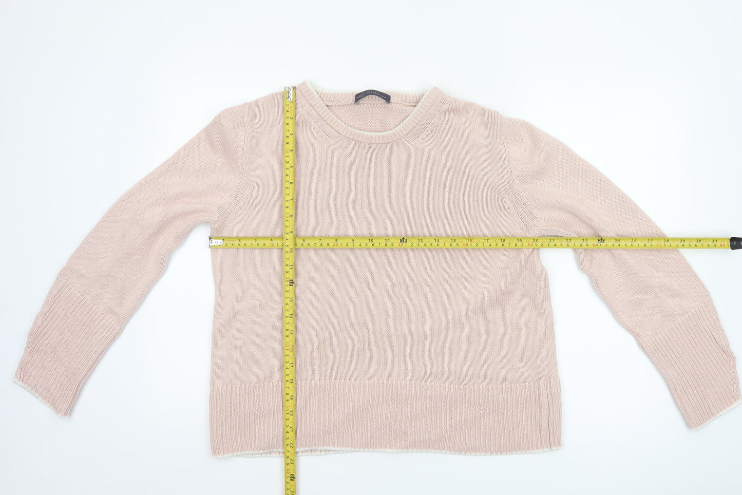 Marks & Spencer Women’s Pink L Crew Neck Knit Pullover Jumper